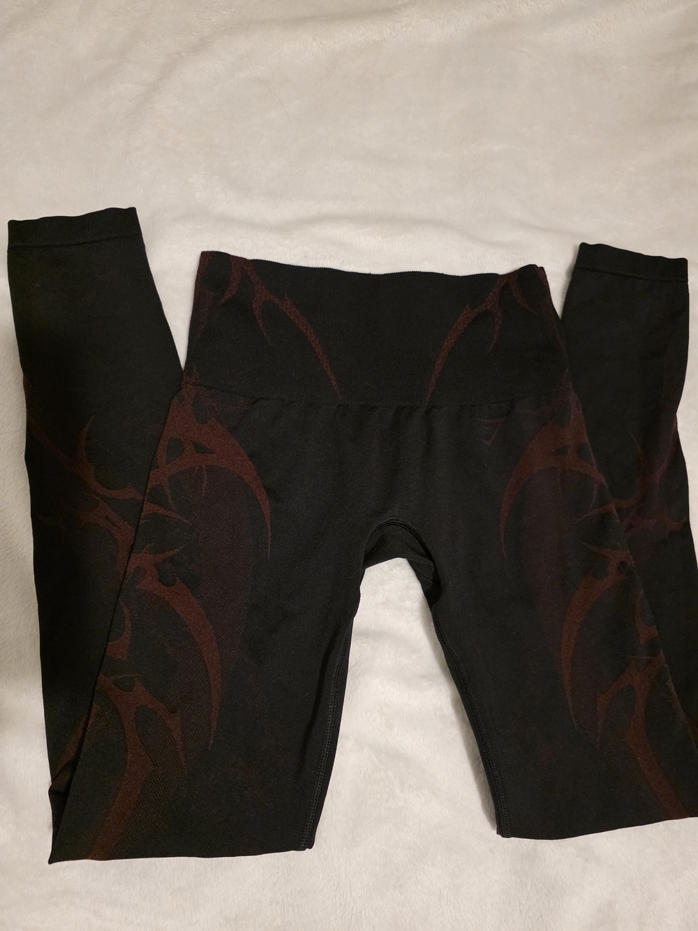 Gymshark Storm Black And Red Leggings